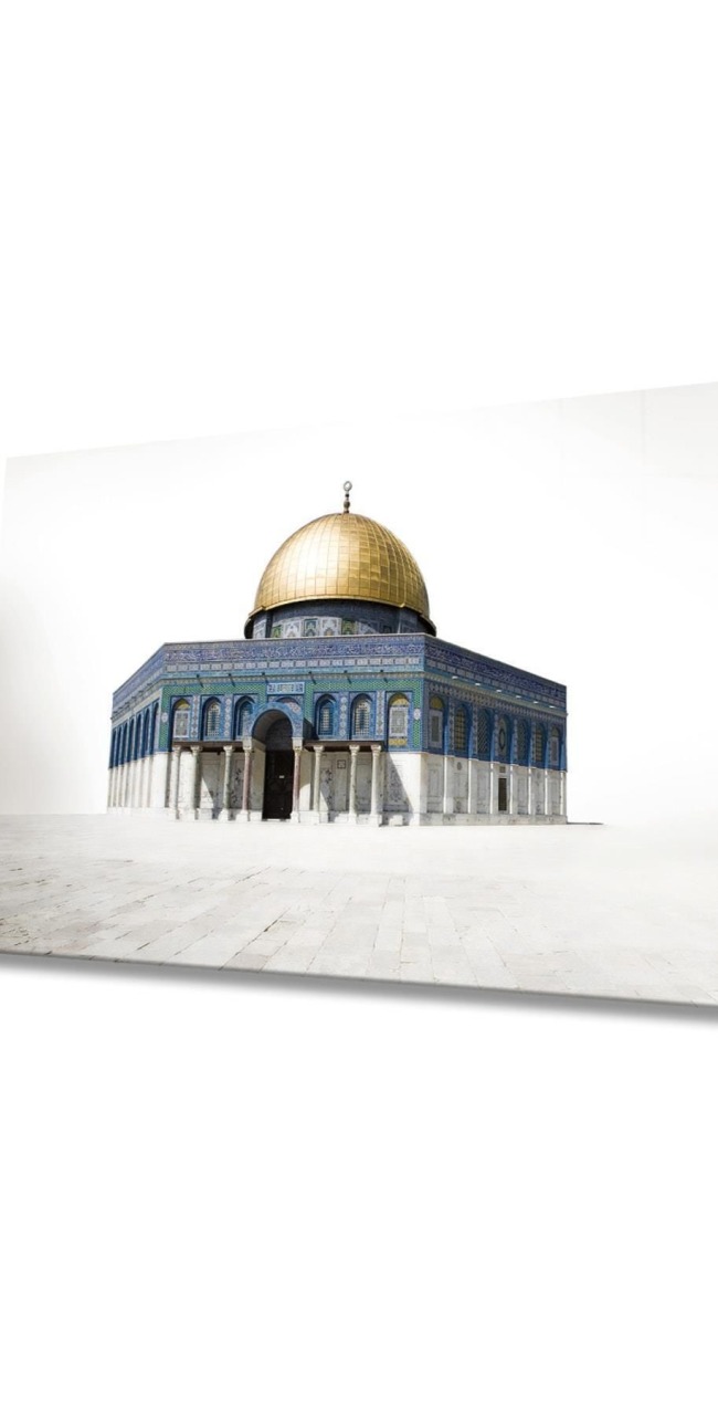 Kudüs Kubbetüs Sahra Dini Islami Cam Tablo Ev Ve Ofis Duvar Dekoru Hediyelik Büyük Tablo Cam