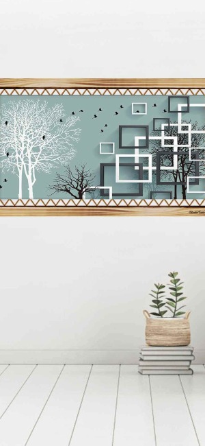 MODERN YAPAY ZEKA RUSTİK  TABLO