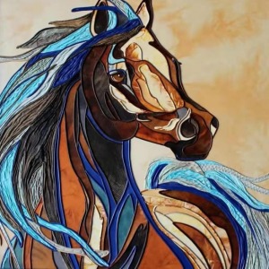  Mozaik At Boyama  Seti Kasnaklı  40 x 50