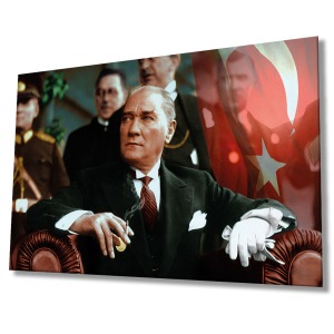 Ağaç Orman Güneş Yeşil Cam Tablo, Ev Ve Ofis Duvar Dekoru Hediyelik Büyük Tablo Dayanıklı Cam
