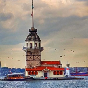  Kızkulesi 6 Sayılarla Boyama Seti  Kasnaklı  40 x 50