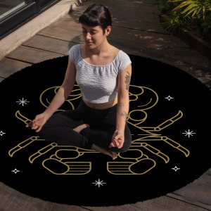 Yoga, Meditasyon,Burçlar ve Mandala Temalı,  Meditasyon Halısı 35