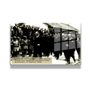 Atatürk Cam Tablo Yatay 714