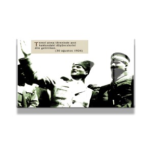 Atatürk Cam Tablo Yatay 711