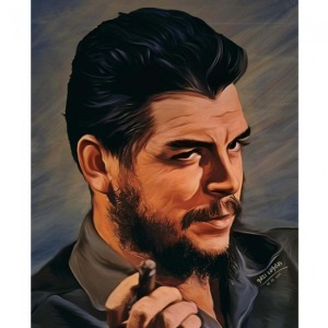  Che Guevara Sayılarla Boyama Seti Kasnaklı  40 x 50
