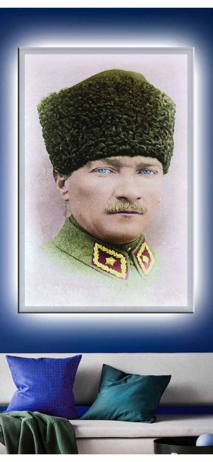 ULU ÖNDER ATATÜRK LEDLİ KANVAS TABLO