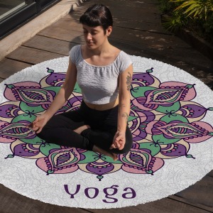 Yoga, Meditasyon,Burçlar ve Mandala Temalı,  Meditasyon Halısı 62
