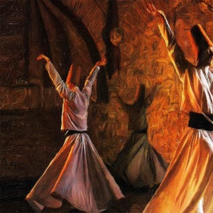  Öz e Yolculuk Mevlana 2 Sayılarla Boyama Seti Kasnaklı  40 x 50