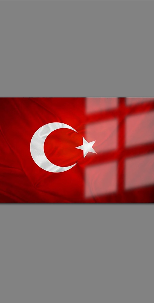 Türk Bayrağı Cam Tablo 01