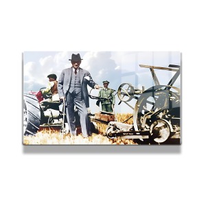 Atatürk Cam Tablo Yatay 324