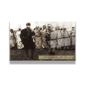 Atatürk Cam Tablo Yatay 659