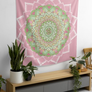 Bohem,Yoga, Meditasyon,Burçlar ve Mandala Temalı,  Duvar Örtüsü 60