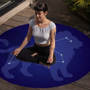 Yoga, Meditasyon,Burçlar ve Mandala Temalı,  Meditasyon Halısı 28