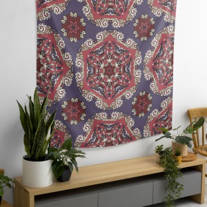 Bohem,Yoga, Meditasyon,Burçlar ve Mandala Temalı,  Duvar Örtüsü 9