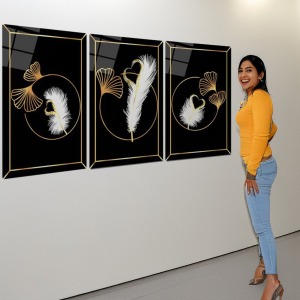 Üç Parçalı Cam Tablo 183