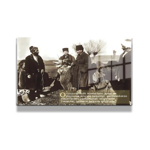 Atatürk Cam Tablo Yatay 796