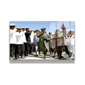 Atatürk Cam Tablo Yatay 662