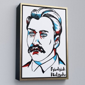 Çerçeveli Friedrich Nietzsche Dekoratif Kanvas Tablo-5920