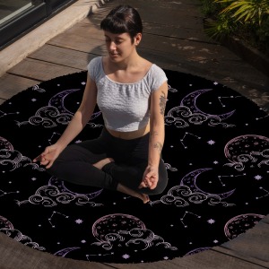 Yoga, Meditasyon,Burçlar ve Mandala Temalı,  Meditasyon Halısı 116