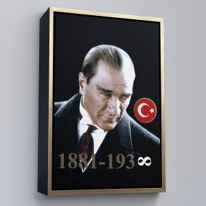 Çerçeveli Mustafa Kemal Atatürk Duvar Tablosu -6446