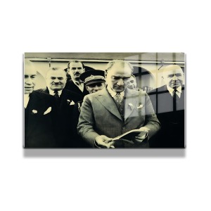 Atatürk Cam Tablo Yatay 547