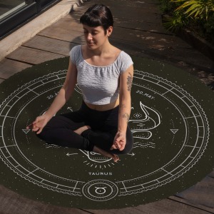 Yoga, Meditasyon,Burçlar ve Mandala Temalı,  Meditasyon Halısı 46