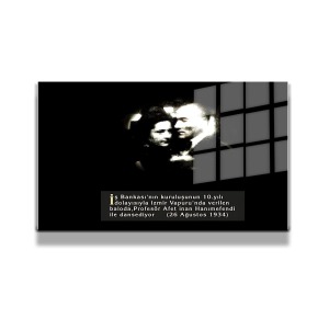 Atatürk Cam Tablo Yatay 754
