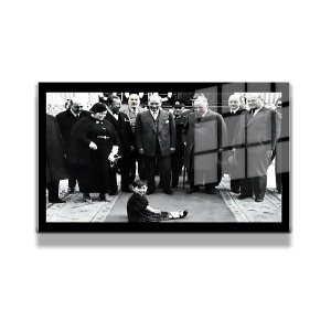 Atatürk Cam Tablo Yatay 128