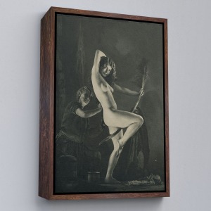 Çerçeveli Şabat Gününe Hazırlık, William Mortensen Cadılar Bayramı - Années 1930 Kanvas Tablo-5282