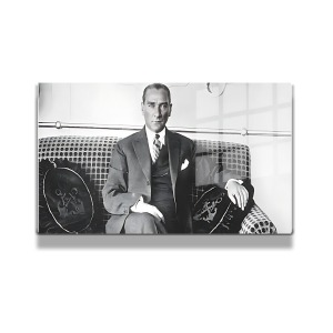 Atatürk Cam Tablo Yatay 457