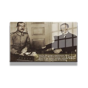 Atatürk Cam Tablo Yatay 781