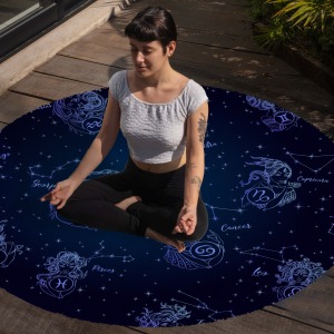 Yoga, Meditasyon,Burçlar ve Mandala Temalı,  Meditasyon Halısı 48