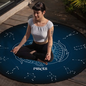 Yoga, Meditasyon,Burçlar ve Mandala Temalı,  Meditasyon Halısı 40