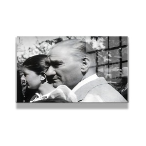 Atatürk Cam Tablo Yatay 589