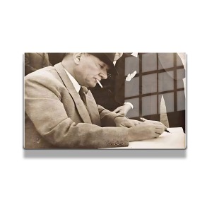 Atatürk Cam Tablo Yatay 307