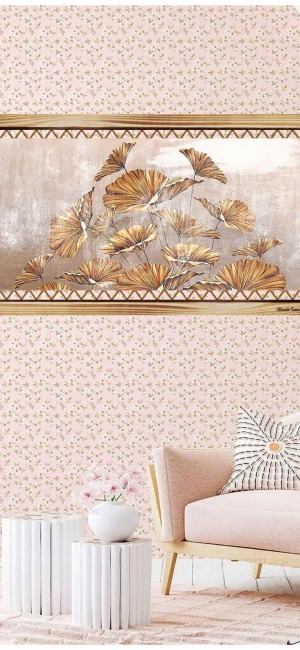 SOFT YAPRAKLAR RUSTİK  TABLO