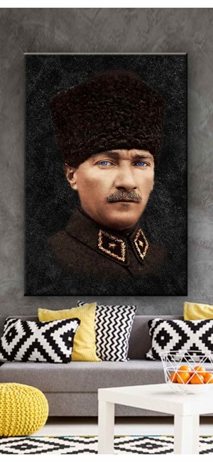 SANATSAL ATATÜRK  KANVAS TABLO