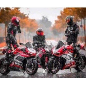  Üç Motorcu Sayılarla Boyama Seti Kasnaklı  40 x 50