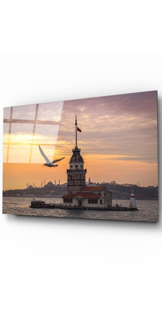 Kız Kulesi 2 Cam Tablo