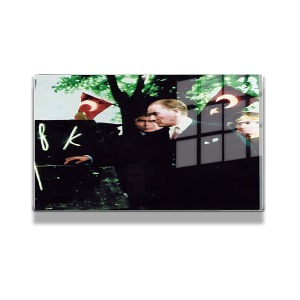 Atatürk Cam Tablo Yatay 669