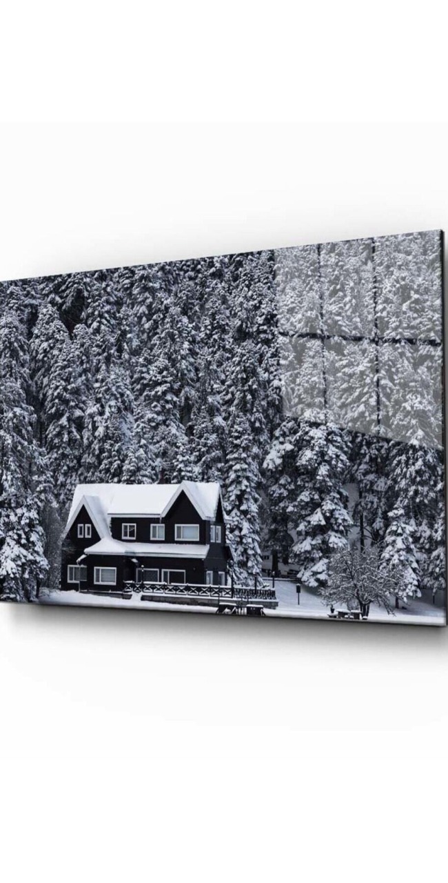 Doğa Manzara Cam Tablo 4mm Dayanıklı Temperli Cam