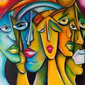  Meşhur İnsanlar Sayılarla Boyama Seti Kasnaklı  40 x 50