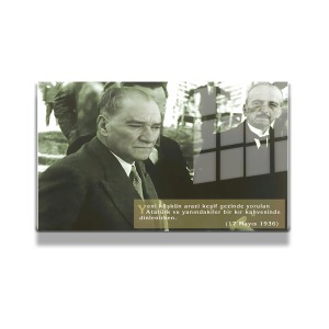 Atatürk Cam Tablo Yatay 720