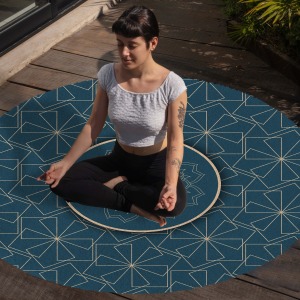 Yoga, Meditasyon,Burçlar ve Mandala Temalı,  Meditasyon Halısı 117
