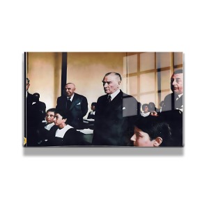 Atatürk Cam Tablo Yatay 668