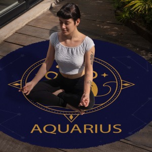 Yoga, Meditasyon,Burçlar ve Mandala Temalı,  Meditasyon Halısı 105