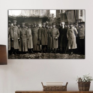 Mustafa Kemal Atatürk ve Ordu Savaş Hatırası Cam Tablo, Darbelere Dayanıklı Kırılmaz Temperli