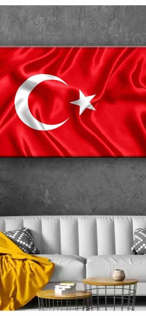 DALGALI BAYRAK KANVAS TABLO
