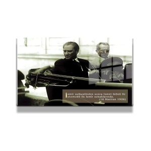 Atatürk Cam Tablo Yatay 712