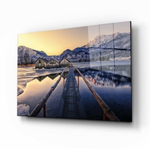 Doğa Manzara Cam Tablo 4mm Dayanıklı Temperli Cam